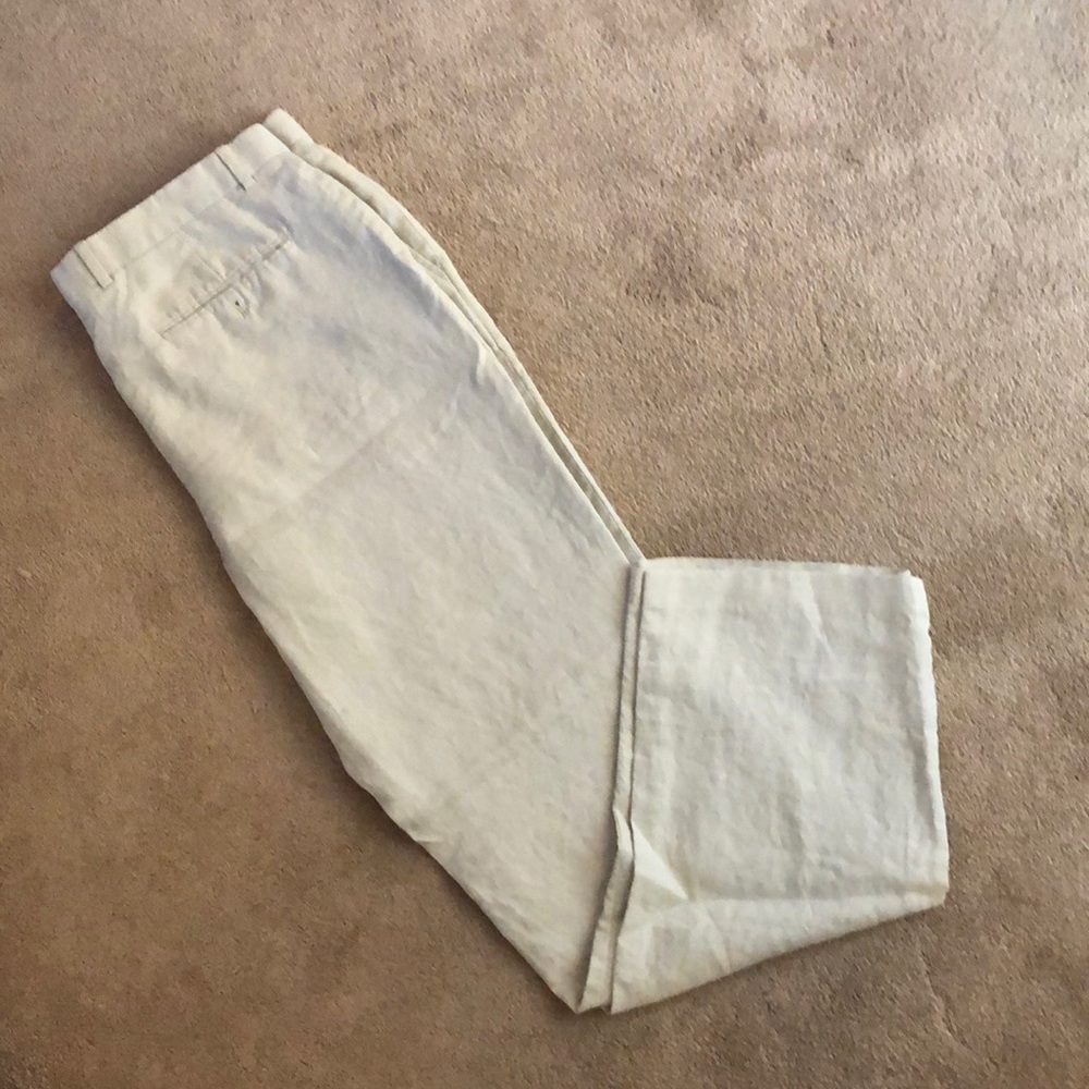 Mens 36x34 light khaki linen pants